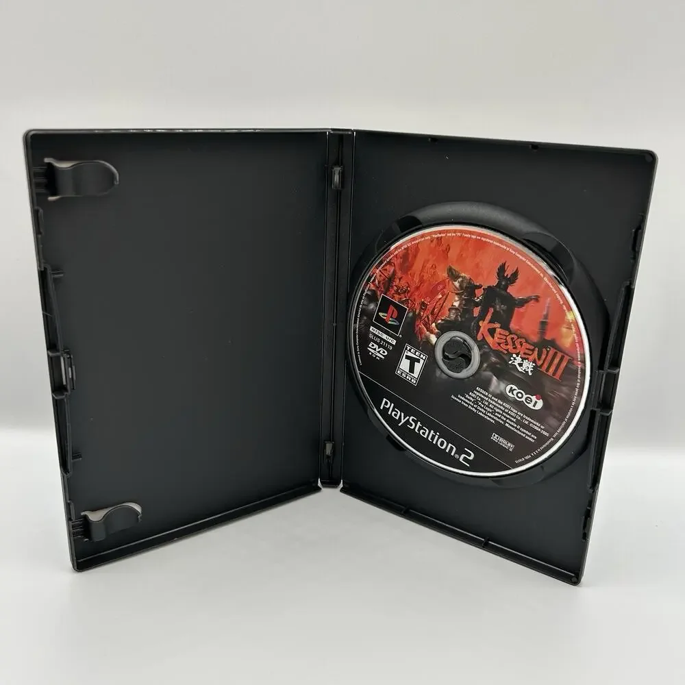 Kessen III (Sony Playstation 2, PS2) Black Label - Missing Manual - Tested